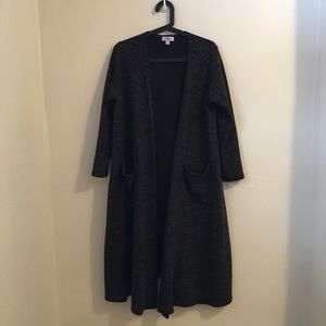 Lularoe Grey and Black Sarah Cardigan